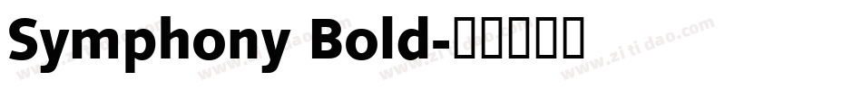 Symphony Bold字体转换